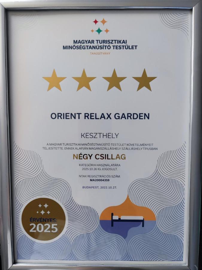 Orient Relax Garden Apartment Keszthely Bagian luar foto